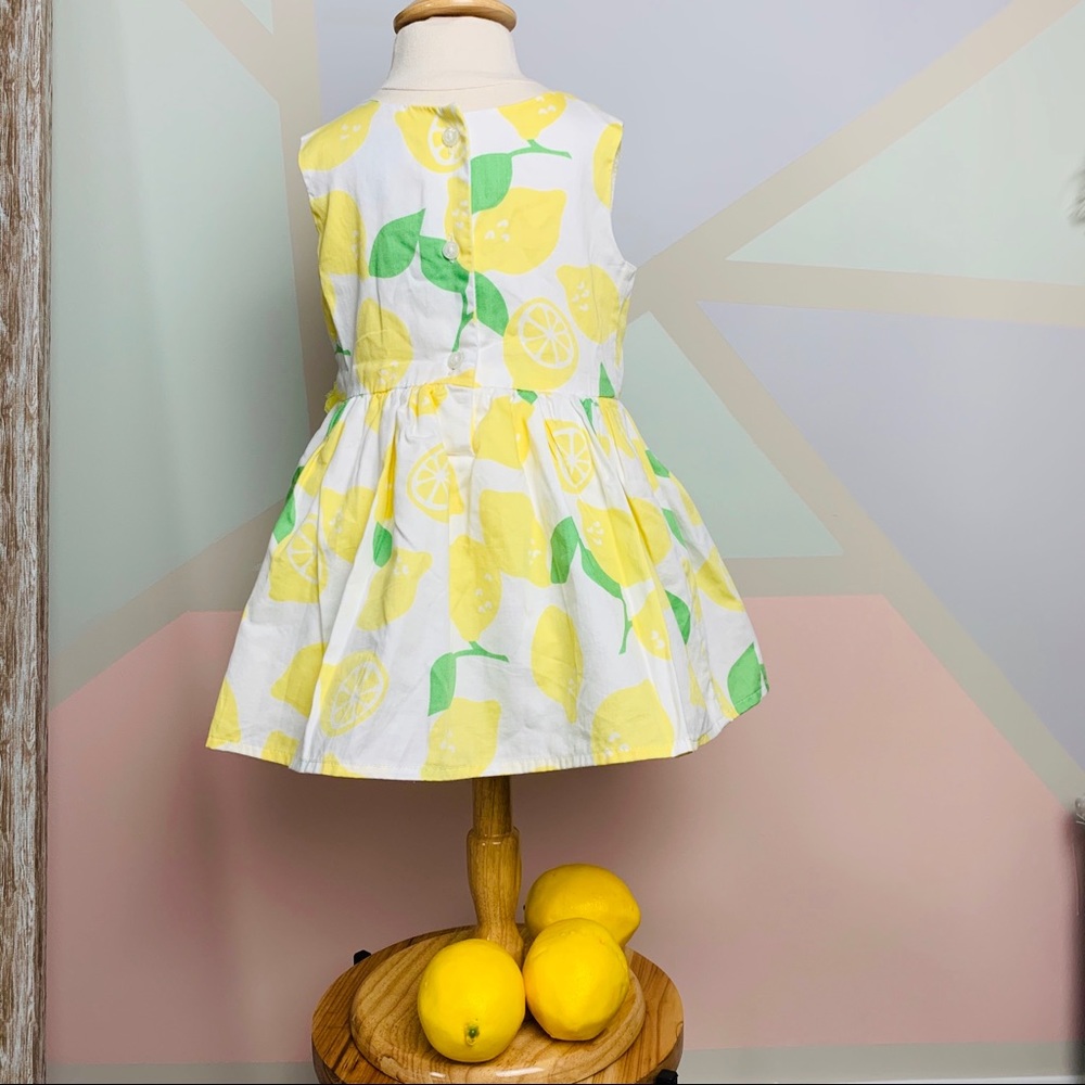Baby girl lemon printed dress 🍋🍋🍋🍋 - Picture 2 of 8